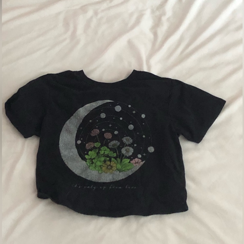 A cute graphic crop top.